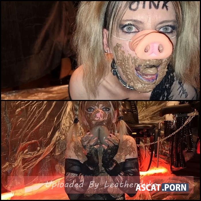 Extreme shit and puke swallowing - Extreme scat pig with SlutOrgasma